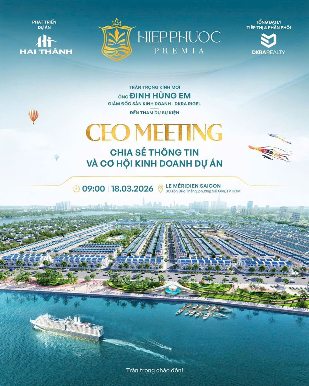 Sự kiện CEO Meeting Hiep Phuoc Premia kích hoạt thị trường bất động sản Nam Sài Gòn