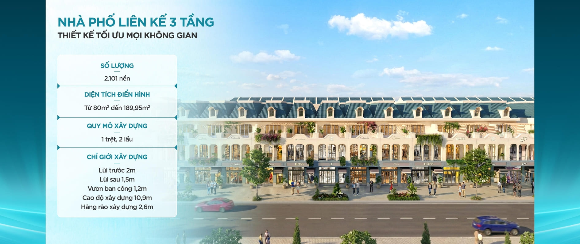 Mặt bằng thiết kế nhà phố 3 tầng Hiệp Phước Premia