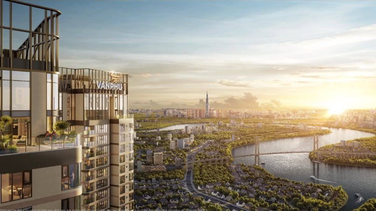 Tầm nhìn thực tế sông Sài Gòn từ ban công căn hộ Vlasta Premier