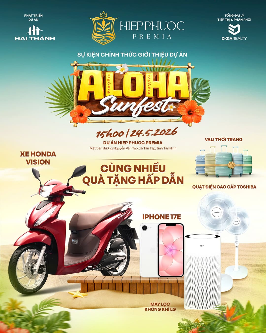 Sự kiện Aloha Sunfest giới thiệu dự án Hiệp Phước Premia với hàng ngàn quà tặng hấp dẫn