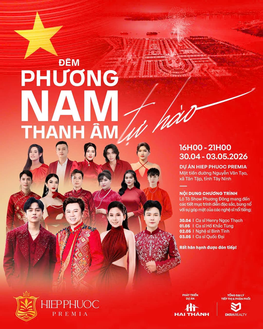 Poster sự kiện Đêm Phương Đông - Thanh Âm Tự Hào tại Hiệp Phước Premia 2026