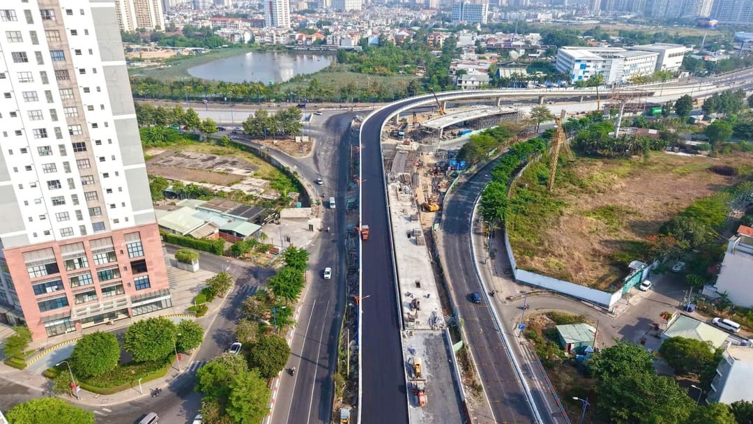 Thông xe nút giao An Phú tạo đòn bẩy cho giá trị bất động sản The Global City