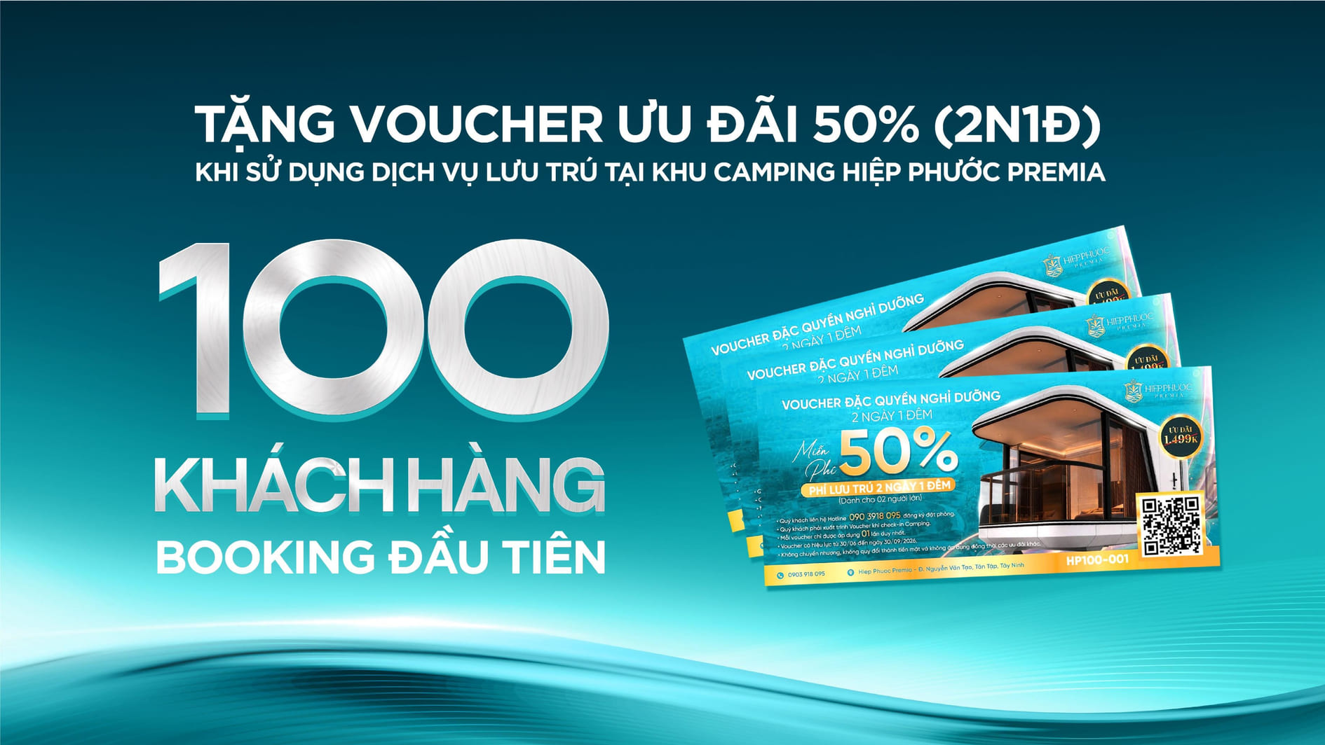 Chương trình tặng voucher ưu đãi Hiệp Phước Premia dành cho 100 khách hàng đầu tiên