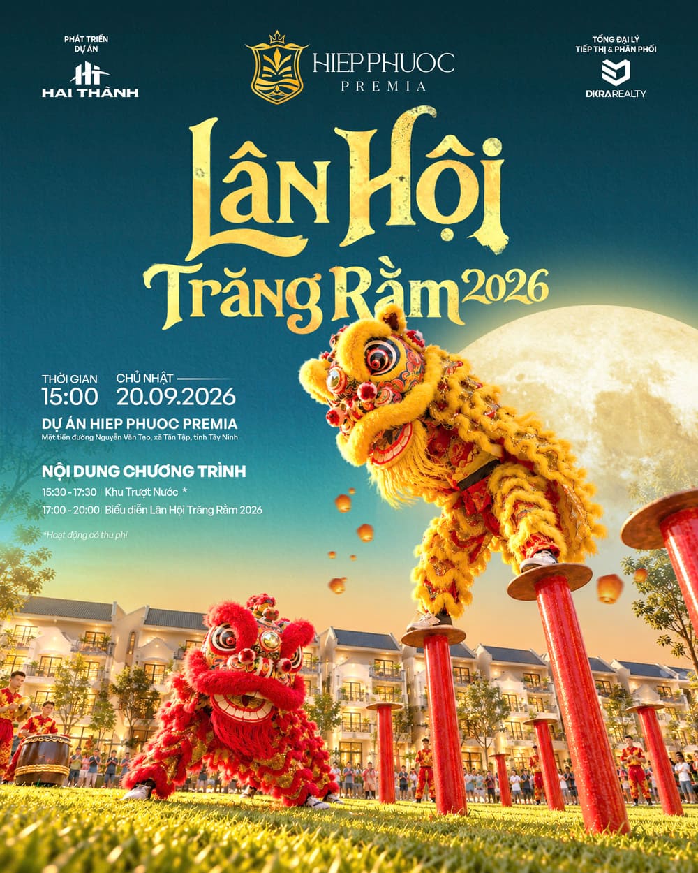 Đêm hội Trung Thu Hiệp Phước Premia rộn ràng lân sư rồng và ký ức tuổi thơ