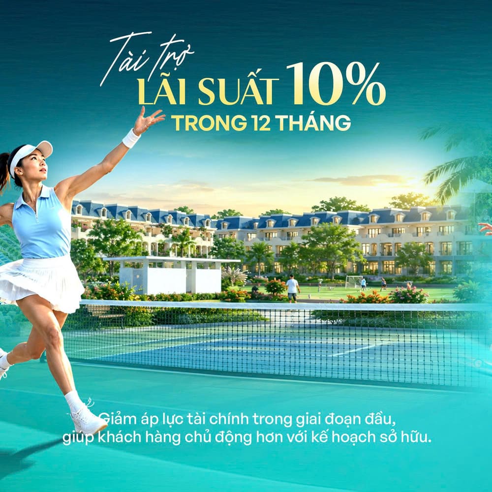 Chính sách tài trợ lãi suất 10 phần trăm trong 12 tháng dự án Hiệp Phước Premia